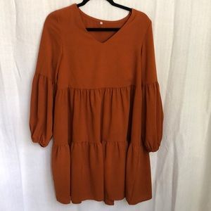 Long sleeve tunic dress